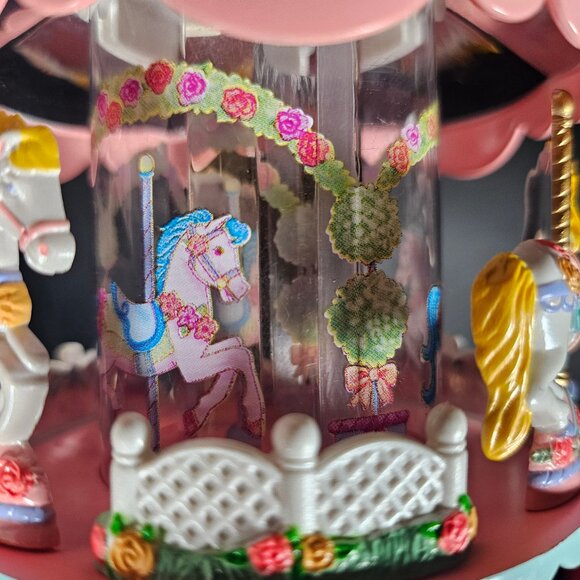 Vintage Heirloom Pretty Ponies Carousel Christmas Tree Ornament # 77 Illuminates - Picture 8 of 11